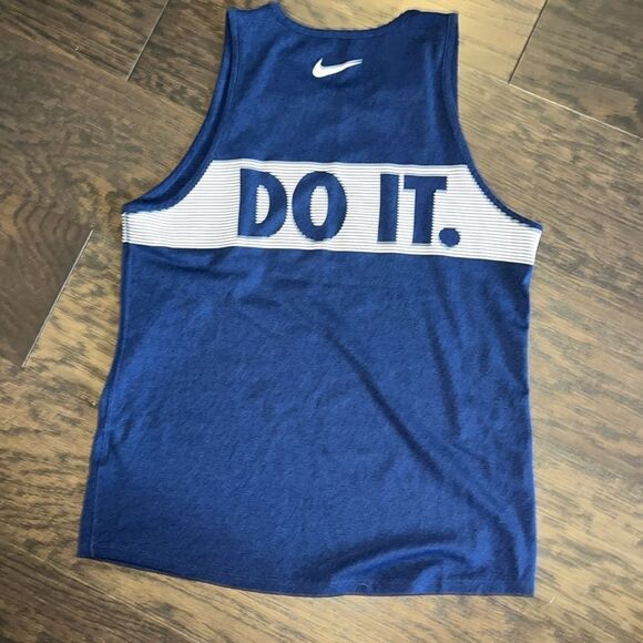 Mens Duke Royal Blue Devils Color Just So It Collector Nike Regular Fit Tank T - Picture 2 of 2
